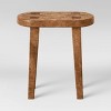 Woodland Carved Wood Accent Table Brown - Threshold™ - image 3 of 4