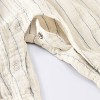 Baby Girls' Striped Gauze Long Legged Romper - Cloud Island™ Cream - 4 of 4