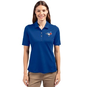 Toronto Blue Jays Cutter & Buck Virtue Eco Pique Recycled Womens Polo - 1 of 1