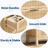 Fluted Dresser for Bedroom,35.4" Tall Dresser for Closet with 4 Fluted Dressers - 2 of 4