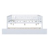 NicBex Twin Size Modern Wooden Daybed with Trundle, Guardrail & Open Storage for Bedroom and Living Room - 4 of 4