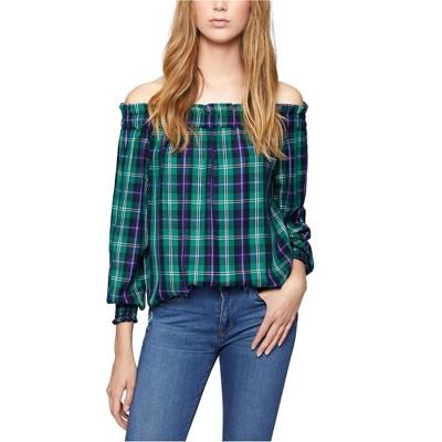 Sanctuary Clothing Womens Shoulder Peasant Blouse