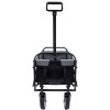 CAVINAS Collapsible Foldable Wagon Cart with 3pcs Plastic Liner Bag, Lightweight Beach Cart for Camping, Shopping, Sports - 4 of 4