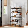KTMBDW Double Row 9 Tier Shoe Rack, Non-Woven Fabric Storage Organizer, 40 Pairs Space-Saving Shoe Tower - 2 of 4