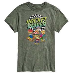 Men's - Nickelodeon - Rocket Power Retro Logo with Otto Regina Sam Maurice Short Sleeve Graphic T-Shirt - 1 of 4