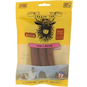 Yellow Yak - Bacon Yum - Medium Density Chew - Case of 6 - 4.5 oz - 1 of 3