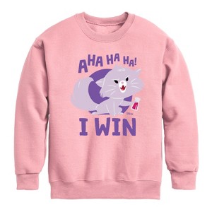 Boys' - Disney - Cats & Dogs Graphic Long Sleeve Fleece Sweatshirt - 1 of 3