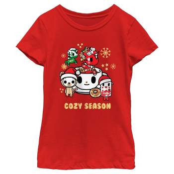 Girl's Tokidoki Christmas Cozy Season T-Shirt