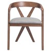Zuo Cairo Dining Chair Dove Gray & Walnut - 4 of 4