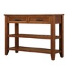 Hostack 42'' Console Table with 2 Storage Drawers and 2 Tiers Shelves for Living and Dining Room, Brown - 4 of 4