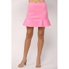 Women's Faux Suede Flounce Hem Skirt - Fate - 3 of 4