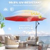10ft Outdoor Cantilever Umbrella - Offset Patio Umbrella with Easy Tilt, 99.9% UV Protection, and Sturdy Iron Frame for Garden, Pool, Backyard - 4 of 4