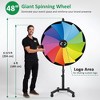 WinSpin 48" Large Giant Prize Wheel w/ Mobile Base Spinning 12 Slots Trade Show - 2 of 4