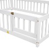 NicBex Full Size Wooden Platform Bed, House Shaped Bed Frame with Guardrails for Boy and Girl, Easy Assembly - 3 of 4