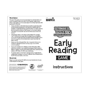 Briarpatch Daniel Tiger's Neighborhood Early Reading Game - 1 of 4
