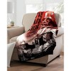 Star Wars Blanket Darth Vader The Dark Side Super Plush Throw 46" x 60" Multicolored - 2 of 4