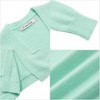 BLUEMING Girls Solid Color Knit Cardigan Long Sleeve Button Front Sweater with Pockets Adorable Loose Fit Kids Outerwear - 4 of 4