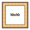 PosterPalooza | Square Traditional Gold Picture Frame - UV Acrylic, Foam Board Backing, Hanging Hardware - 2 of 4