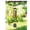 Manual Woodworkers and Weavers Inspirational Bronze Ring Wind Chime with “Listen to the Wind” Message and Elegant Outdoor Design - 2 of 3