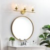 Elegant Lighting Ingrid 3 light Black and Clear Bath Sconce - 3 of 4