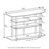 Furinno 4-Tier No Tools TV Stand Entertainment Center Hold up to 46" TV White Oak - 3 of 4