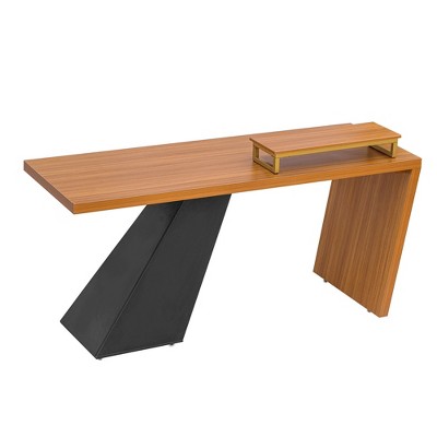 Chery Life 63" Modern Executive Desk ,Study Desk with Monitor Stand,Rectangular Computer Desk for Home & Office