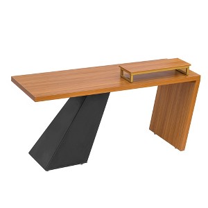 Chery Life 63" Modern Executive Desk ,Study Desk with Monitor Stand,Rectangular Computer Desk for Home & Office - 1 of 4