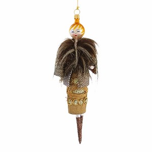 Italian Ornaments 6.75 In Halston Delacroix Italian Fashion Lady Tree Ornaments - 1 of 4