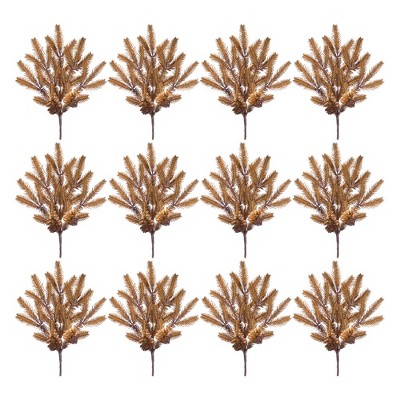 Copper Pinecone and Pine Spray Set for Holiday Decor