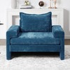 Chenille Upholstered Armchair Accent Chair with Wide Armrests, Thick Cushion, Ergonomic Back Support - ModernLuxe - 2 of 4