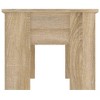 vidaXL Coffee Table Sonoma Oak 31.1"x19.3"x16.1" Engineered Wood - 4 of 4