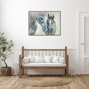 Amanti Art 42"x32" Mother Love by Jacob Q Framed Canvas Wall Art Print - 1 of 4