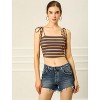 Allegra K Women's Tie Spaghetti Straps Sleeveless Summer Crop Cami Top - 4 of 4