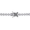 EVERLY JEWELRY | Sterling Silver Created Stones Bracelet, 7.25 in- Multiple Stone Color Option - 2 of 4
