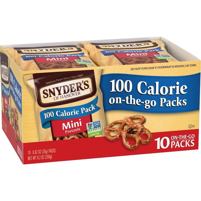 Snyder&#39;s of Hanover Mini Pretzels - 100 Calorie Individual Packs Multipack - 10ct, 3 of 5