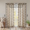 PAGED Curtains Fretwork Print Grommet Top Window Curtain Panel Privacy Assured with Light Filtering for Bedroom, Living Room - 2 of 4