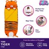 Happy Nappers: Pillow & Sleepy Sack: Large - Tiger Tobi - 66 x 30", 2-In-1: Plush Animal Opens Into Sleeping Bag, Soft Play & Nap Character, Kids 7+ - 3 of 4