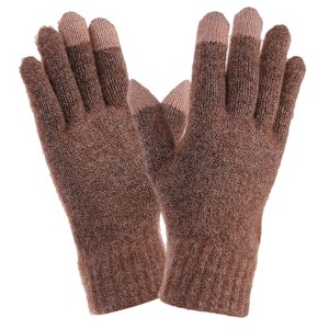 Unique Bargains Touchscreen Winter Anti-Slip Common Size Warm Hiking Gloves 8.7" x 3.5" 1 Pair - 1 of 4