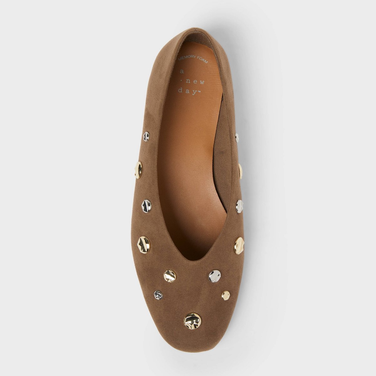 Обувь A New Day Women’s Sammie Flats with Memory Foam Insole - A New Day™ Dark Taupe 7 — фото 3