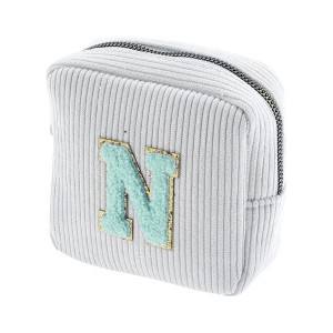 Unique Bargains Letter N Pattern Makeup Bag 1 Pc - 1 of 4