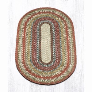 Earth Rugs Oval Braided Rug – Honey, Vanilla & Ginger Colors, Hand-Braided Jute Rugs - 1 of 1