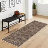 Machine Washable Modern Abstract Area Rug, Non-Slip Soft Velvet Low-Pile Carpet for Living Room, Bedroom, Dining Room, Pet-Friendly - 2 of 4