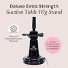 Milano Collection Deluxe Extra Strength Suction Wig Stand Black for Styling and Cutting Wigs - image 4 of 4