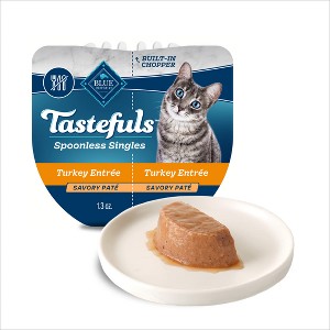 Blue Buffalo Tastefuls Spoonless Singles Turkey Entree Pate Adult Dry Cat Food - 2.6oz - 1 of 4