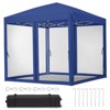 Instant Pop-Up Canopy Tent with Removable Mosquito Netting & 2 Zipper Doors, Portable Outdoor Shelter - Includes Wheeled Carry Bag - 3 of 4