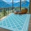 Outdoor Rug Modern Carpet Waterproof Plastic Straw Rug UV-Resistant Reversible Mat for Camping RV Porch Deck Balcony Beach - 4 of 4
