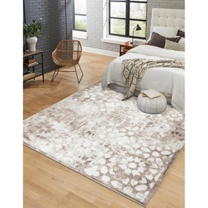 Unique Loom Sofia Larvotto Floral Indoor Woven Area Rug - 1 of 4