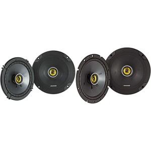 Kicker 46CSC674 CS-Series CSC67 6.75-Inch (165mm) Coaxial Speakers w/ 46CSC654 6.5" Coaxial Bundle - 1 of 4