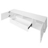 Led TV Stand With Open Shelf Storage Cabinets Cable Management TV Cabinet Entertainment Center For Television Up To 75”(62.99 x 13.78 x 15.75'') - 4 of 4