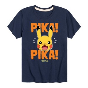 Boys' - Pokémon - Pika Pika Scared Short Sleeve Graphic T-Shirt - 1 of 4